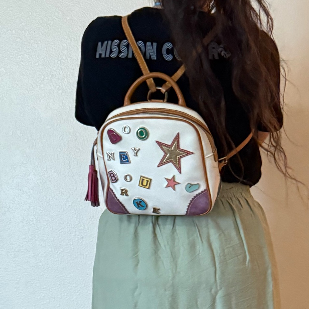 Dooney & Bourke White and Purple BACKPACK